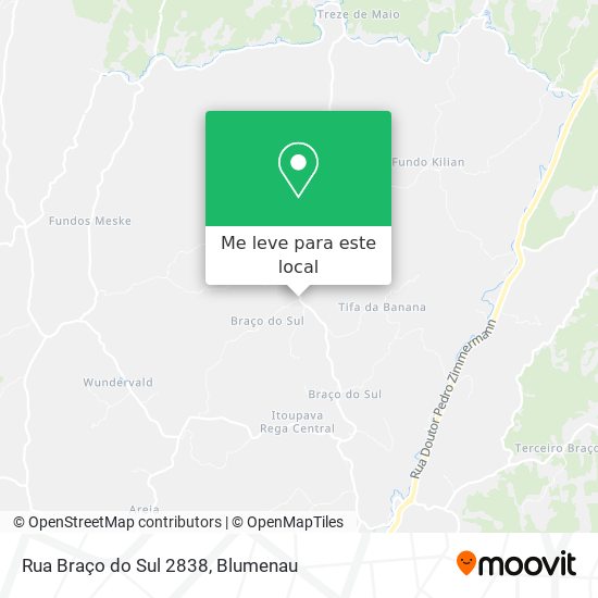Rua Braço do Sul 2838 mapa