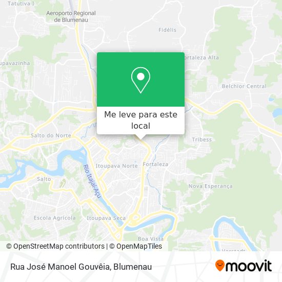 Rua José Manoel Gouvêia mapa