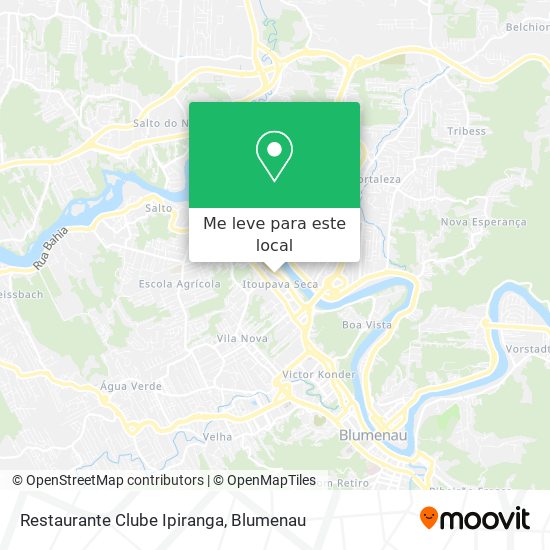 Restaurante Clube Ipiranga mapa