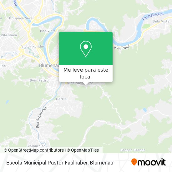 Escola Municipal Pastor Faulhaber mapa