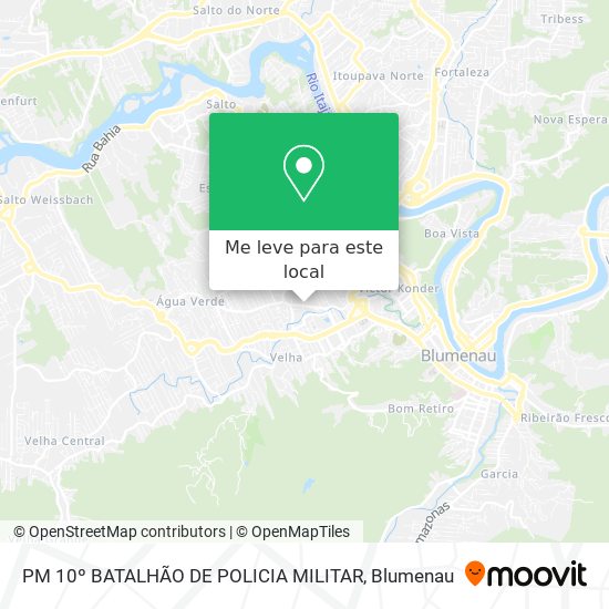 PM 10º BATALHÃO DE POLICIA MILITAR mapa