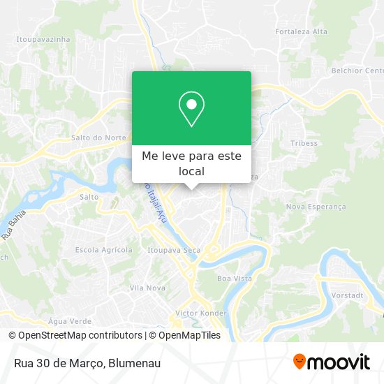Rua 30 de Março mapa