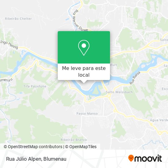 Rua Júlio Alpen mapa