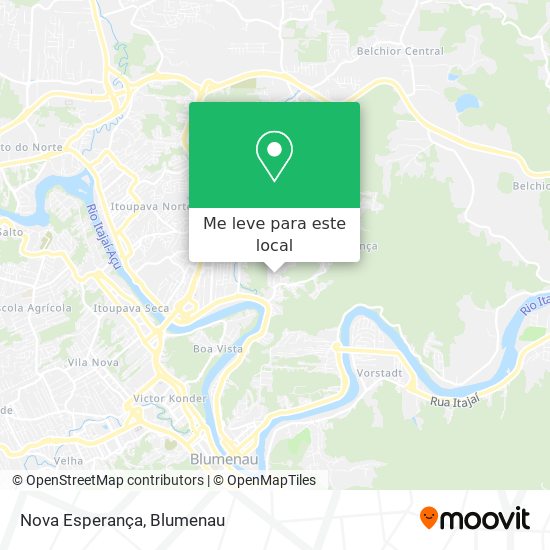 Nova Esperança mapa