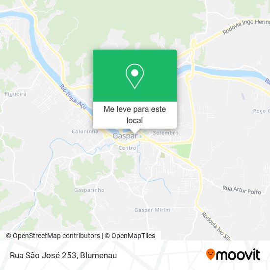 Rua São José 253 mapa