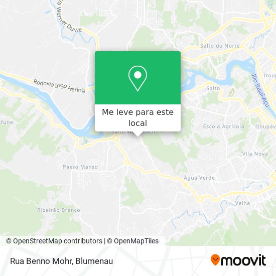 Rua Benno Mohr mapa