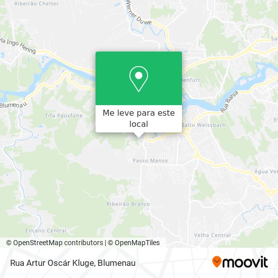 Rua Artur Oscár Kluge mapa