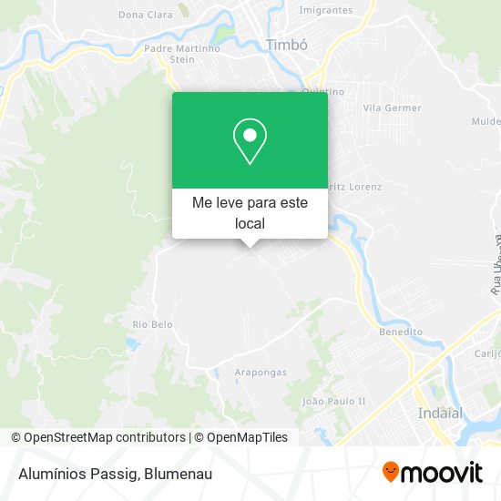 Alumínios Passig mapa