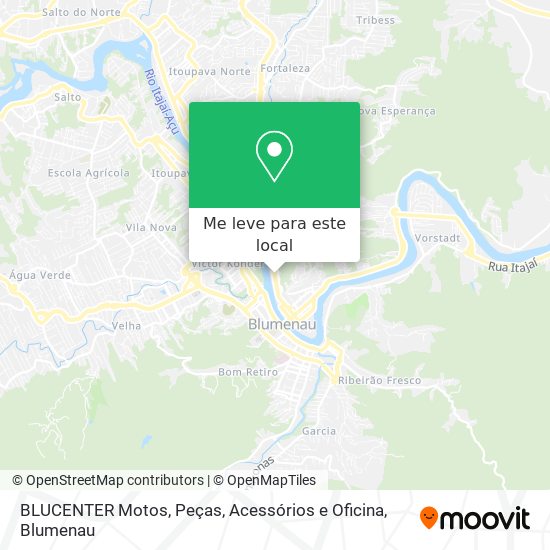 BLUCENTER Motos, Peças, Acessórios e Oficina mapa