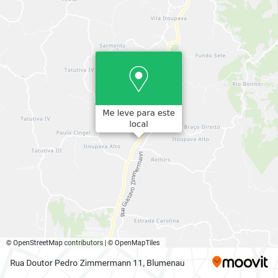 Rua Doutor Pedro Zimmermann 11 mapa
