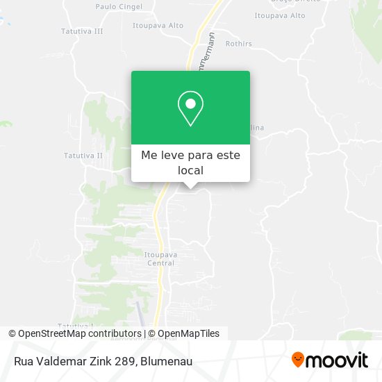 Rua Valdemar Zink 289 mapa