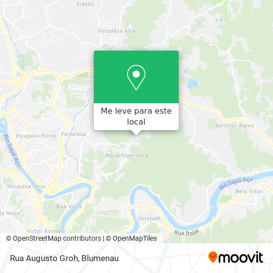 Rua Augusto Groh mapa