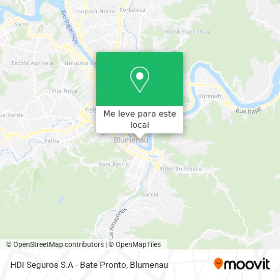 HDI Seguros S.A - Bate Pronto mapa