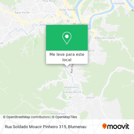 Rua Soldado Moacir Pinheiro 315 mapa