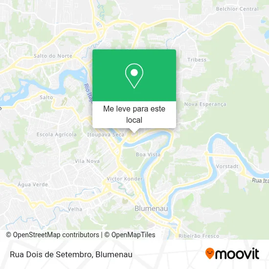 Rua Dois de Setembro mapa