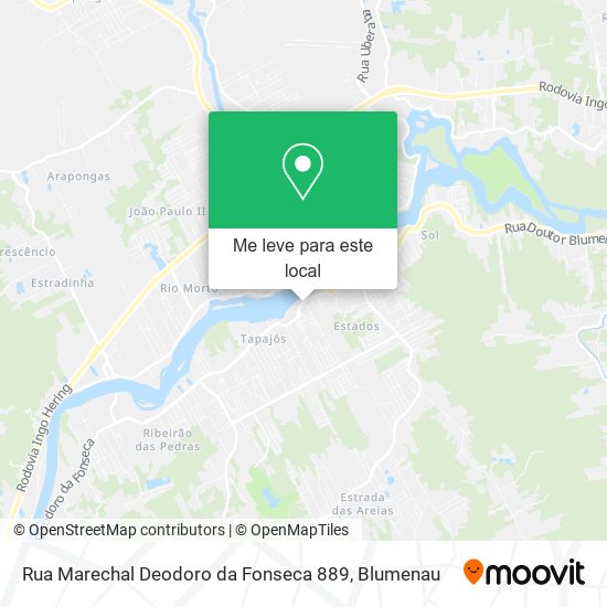 Rua Marechal Deodoro da Fonseca 889 mapa