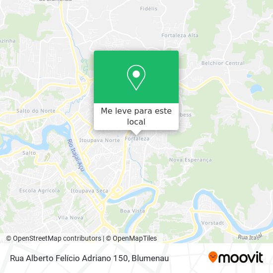 Rua Alberto Felício Adriano 150 mapa