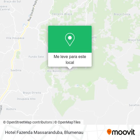 Hotel Fazenda Massaranduba mapa
