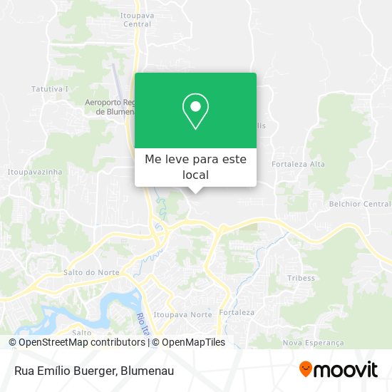 Rua Emílio Buerger mapa