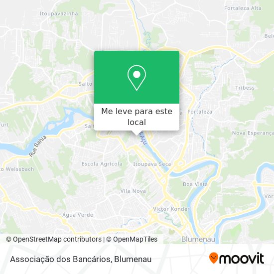 Associação dos Bancários mapa