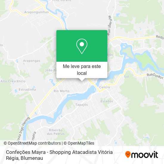 Confeções Mayra - Shopping Atacadista Vitória Régia mapa