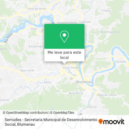 Semudes - Secretaria Municipal de Desenvolvimento Social mapa