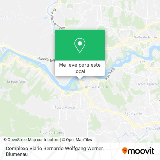 Complexo Viário Bernardo Wolfgang Werner mapa