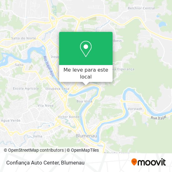 Confiança Auto Center mapa