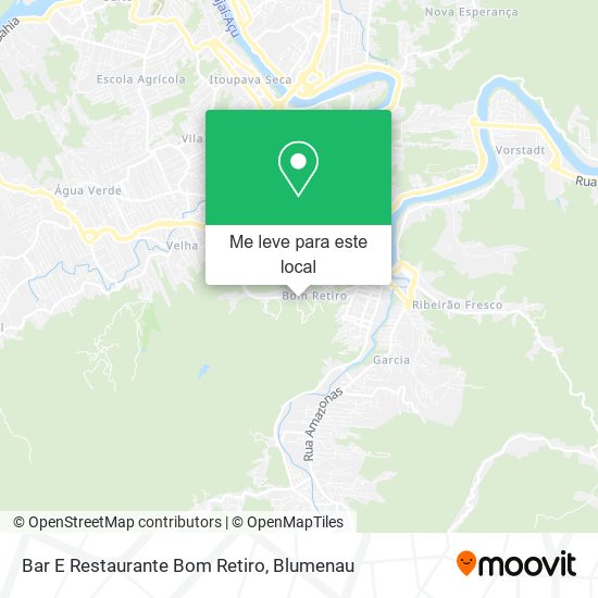 Bar E Restaurante Bom Retiro mapa
