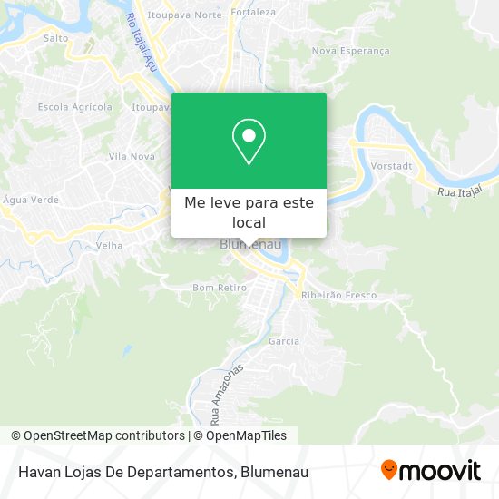 Havan Lojas De Departamentos mapa