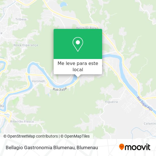 Bellagio Gastronomia Blumenau mapa
