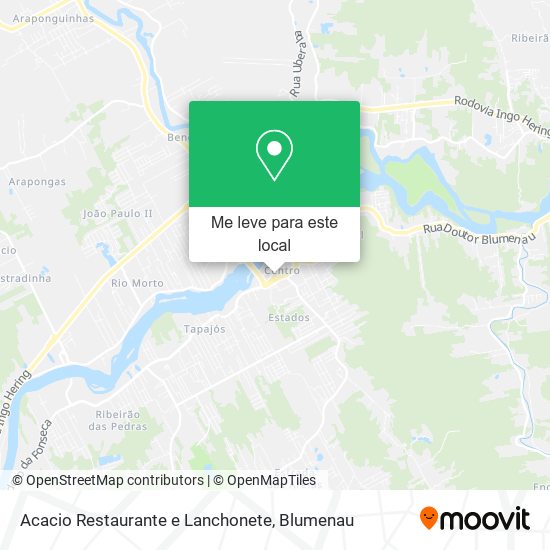 Acacio Restaurante e Lanchonete mapa