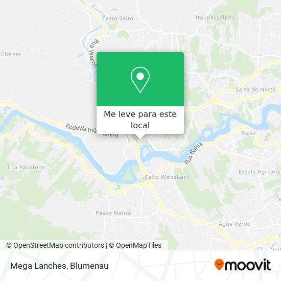 Mega Lanches mapa