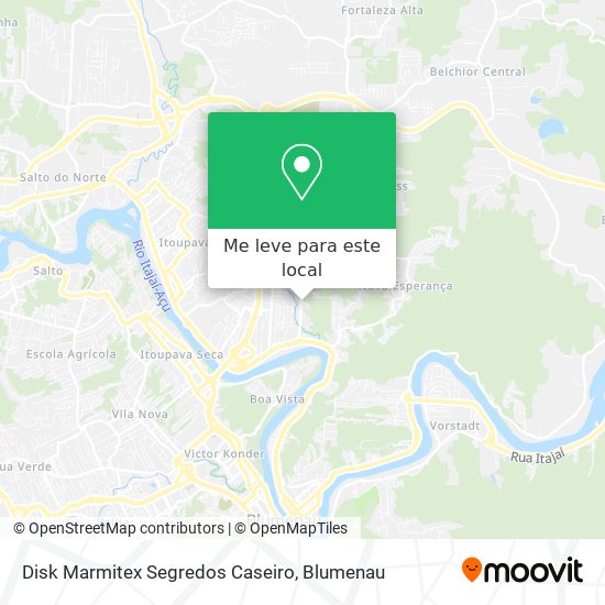Disk Marmitex Segredos Caseiro mapa