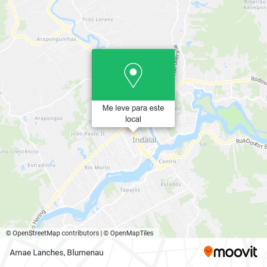 Amae Lanches mapa