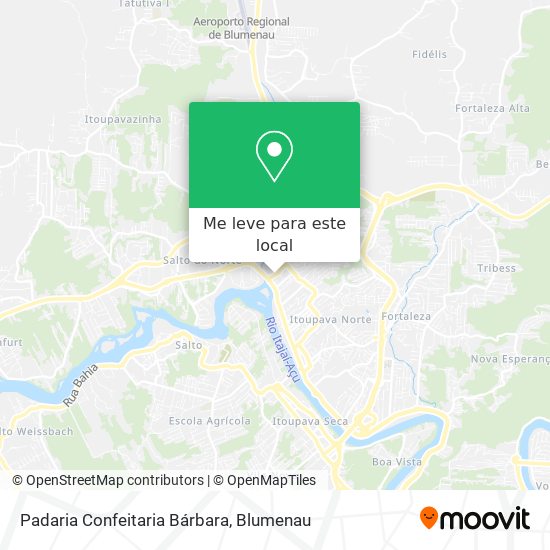 Padaria Confeitaria Bárbara mapa