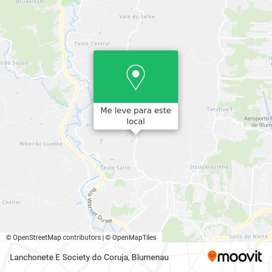 Lanchonete E Society do Coruja mapa