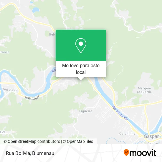 Rua Bolivia mapa