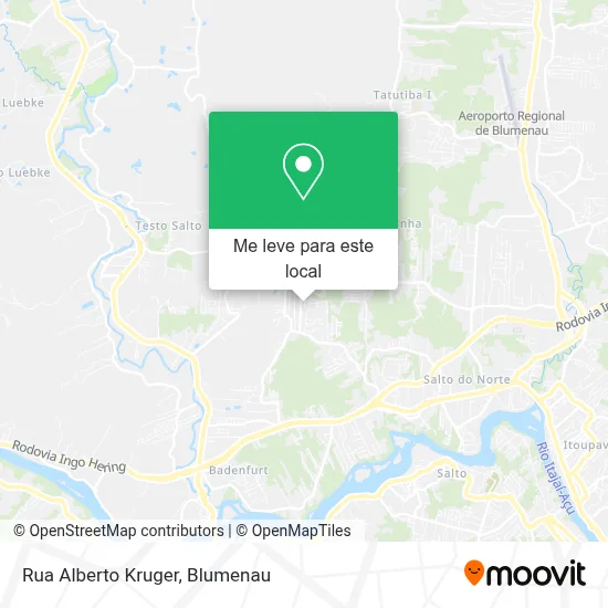 Rua Alberto Kruger mapa