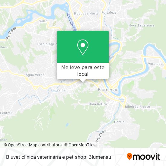 Bluvet clinica veterinária e pet shop mapa