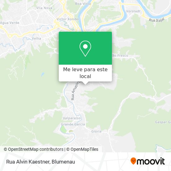 Rua Alvin Kaestner mapa