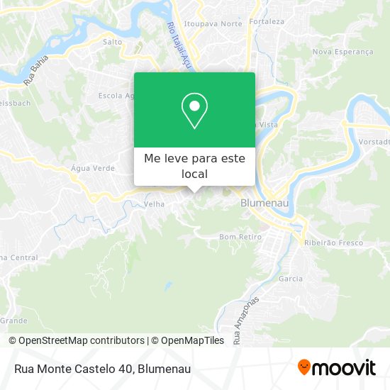 Rua Monte Castelo 40 mapa