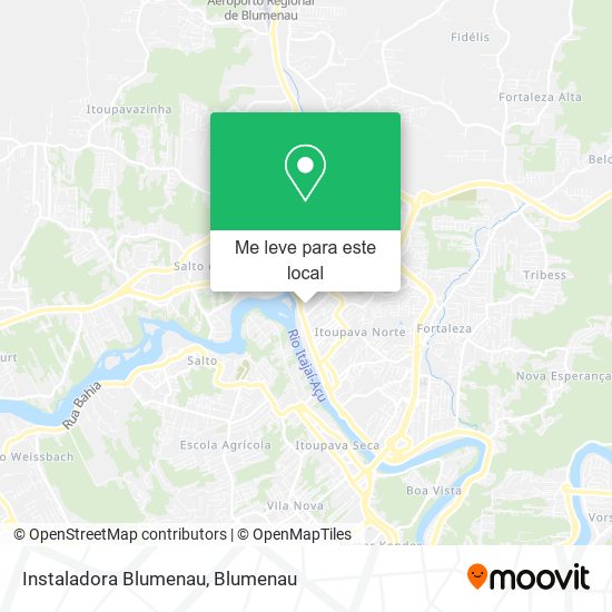 Instaladora Blumenau mapa