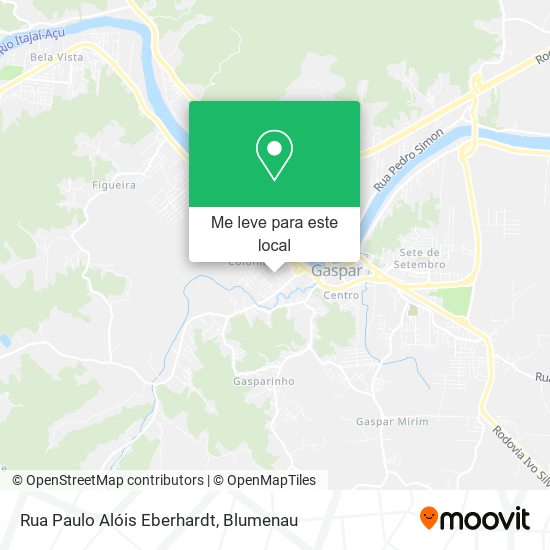 Rua Paulo Alóis Eberhardt mapa