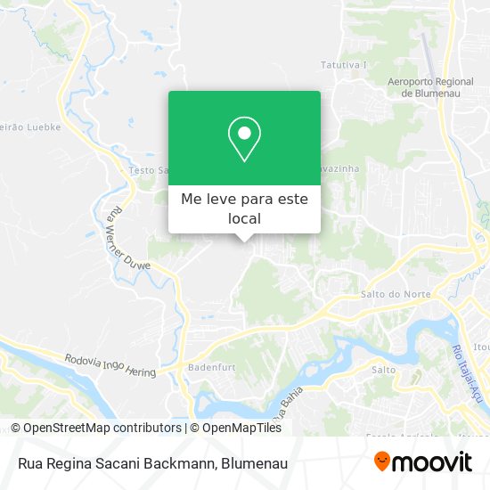 Rua Regina Sacani Backmann mapa
