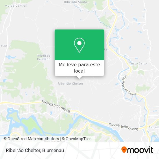 Ribeirão Chelter mapa