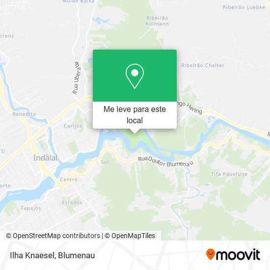 Ilha Knaesel mapa
