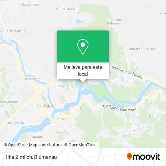 Ilha Zimlich mapa