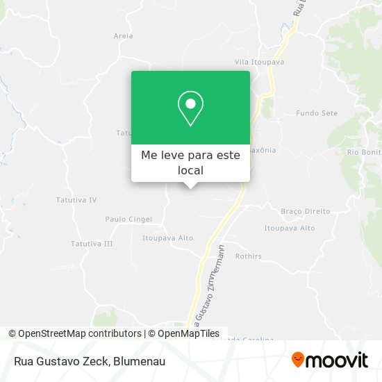 Rua Gustavo Zeck mapa