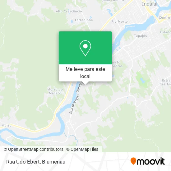 Rua Udo Ebert mapa